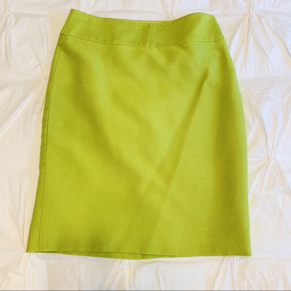 The Limited Lime Green Pencil Skirt - Size 0 - Picture 1 of 6